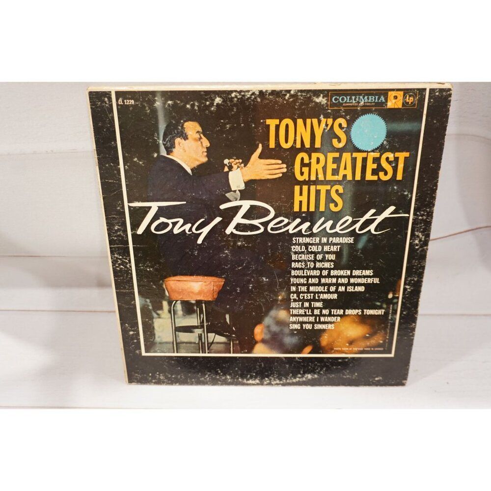 Tony Bennett - Tony's Greatest Hits Vinyl LP Record (Classic Jazz & Pop)